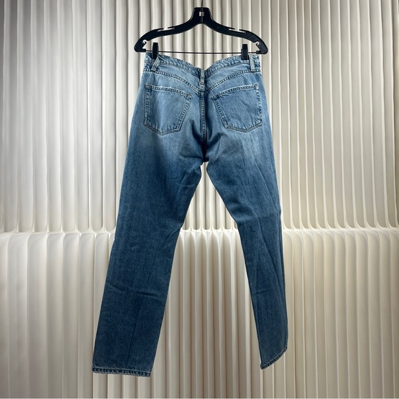 FRAME Le Slouch Women’s Light Blue Straight Jeans with Distressed Details - Picture 8 of 15